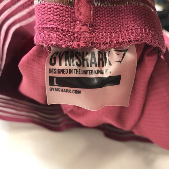 Gymshark Mesh Waits Running Shorts Women’s Sz Large Deep Red Lightweight - Picture 2 of 6